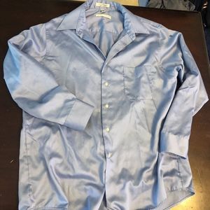 Geoffrey Beene blue button down 17-34/35